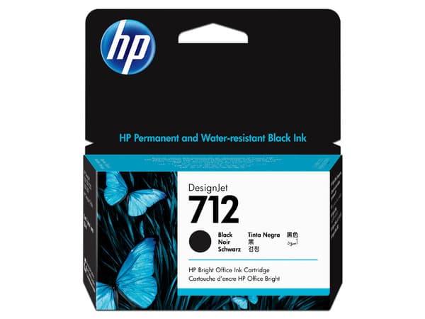 Cartucho de tinta HP 712 negro Original (3ED70A).