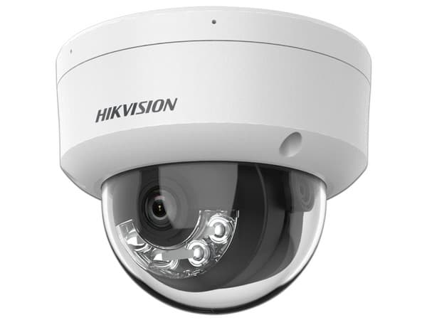 Cámara de Vigilancia IP Tipo Domo Hikvision DS-2CD1123G2-LIU de 2MP, (1920 x 1080), IR de hasta 30m, PoE, Color Blanco.