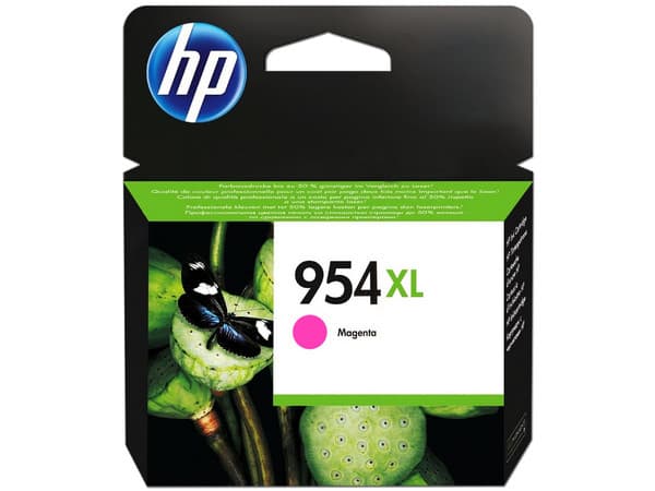 Cartucho de tinta HP 954XL, Color Magenta Original (L0S65AL).