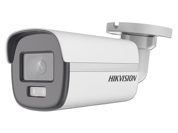 Cámara Tipo Bullet Hikvision ColorVu DS-2CE10DF0T-F, 2MP, 1920 x 1080p, Protección IP67. Color Blanco.