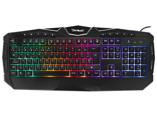 Teclado Gamer Ocelot OGEK03 con retroiluminación RGB, USB.
