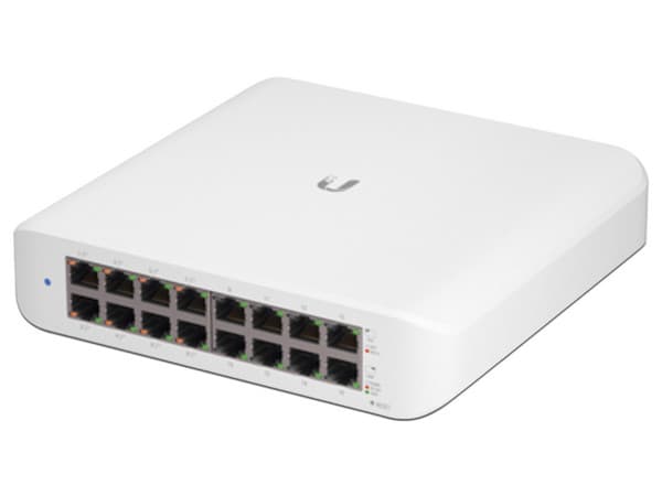 Switch UBIQUITI USW-Lite-16-PoE de 16 puertos RJ-45 Gigabit Ethernet (10/100/1000Mbps). PoE.