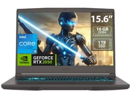 Laptop Gamer MSI Thin 15: Procesador Intel Core i5 12450H (hasta 4.4 GHz), Memoria de 16GB DDR4, SSD de 1TB, Pantalla de 15.6" LED, 1920 x 1080, 144Hz,Video NVIDIA GeForce RTX 2050 4GB GDDR6, S.O. Windows 11 Home, Teclado en Inglés - imagen 1