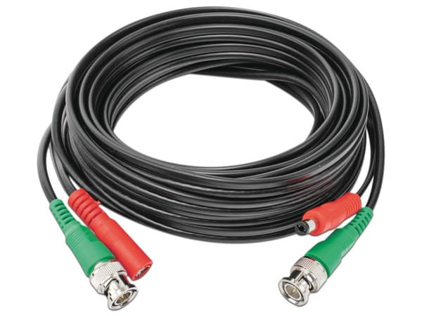Cable Coaxial Epcom DIY-5M-HD con conector BNC, Optimizado para Cámaras 4K, 5m. Color Negro