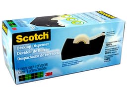 Despachador 3M Scotch C-38 para Cinta Adhesiva. Color Negro. - imagen 2