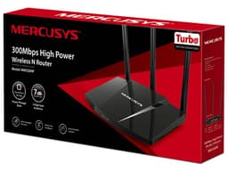 Router inalámbrico Mercusys MW330HP, Wireless N (Wi-Fi 4), hasta 300 Mbps, 3 antenas, Color Negro. - imagen 3