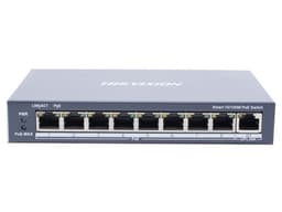 Switch Hikvision DS-3E1309P-EI/M de 8 puertos 10/100 Mbps PoE+ y 1 puerto Gigabit Uplink. - imagen 1