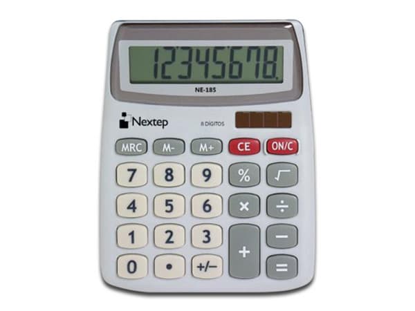 Calculadora de escritorio Nextep NE-185 de 8 dígitos.