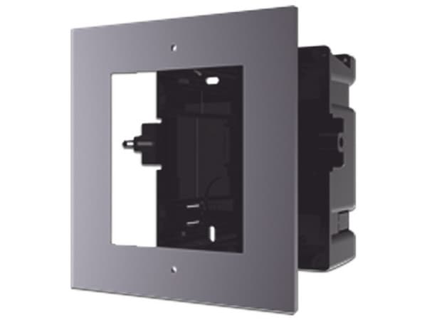 Base para Videportero Hikvision DS-KD-ACF1 con 1 Espacio, Compatible con Modelo DS-KD8003-IME1, Color Negro.