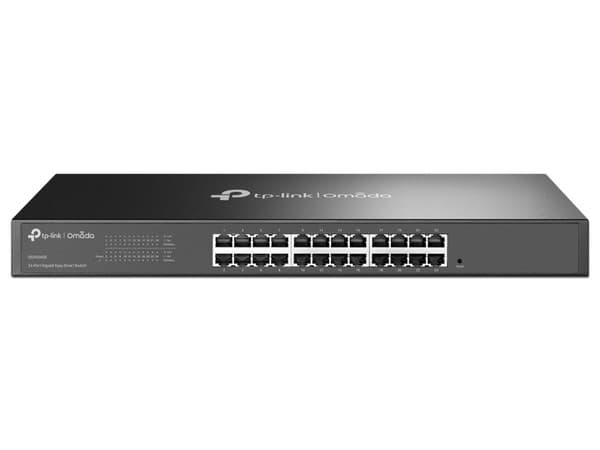 Switch TP-LINK Omada DS1024GE de 24 Puertos Gigabit Ethernet 10/100/1000 Mbps, No Administrable. Color Negro.