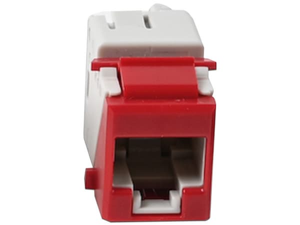 Jack Siemon UltraMAX Cat6A, UTP, Tipo Keystone, Color Rojo.