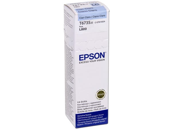 Botella de Tinta Cian Claro Epson 673, Modelo: T673520
