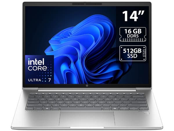 Laptop HP ProBook 440 G11:Procesador Intel Core Ultra 7 155U (hasta 4.8 GHz),Memoria de 16GB DDR5,SSD de 512GB,Pantalla de 14" LED,Video Intel Graphics,S.O. Windows 11 Pro (64 Bits).