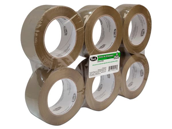 Cinta canela Tuk 179, de 48 mm x 150m, 6 piezas.