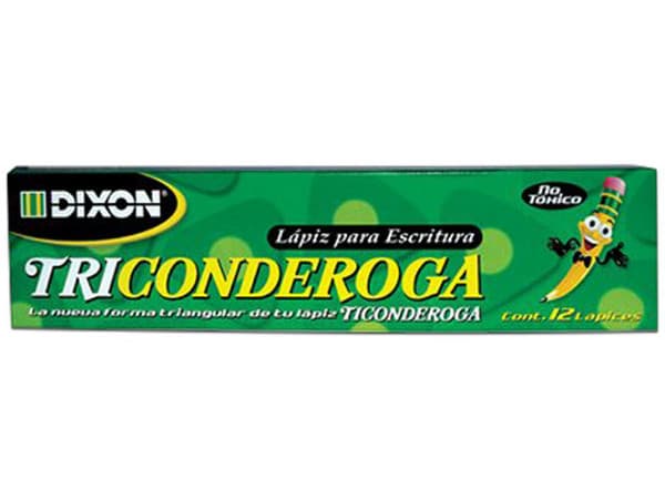 Lápiz DIXON Triconderoga 37847, Forma triangular #2, Madera, Caja con 12 piezas.