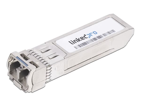 Transceptor SFP LinkedPro, para fibra Monomodo, 1.25 Gbps de velocidad, Conectores LC Dúplex, Hasta 3 km de Distancia.