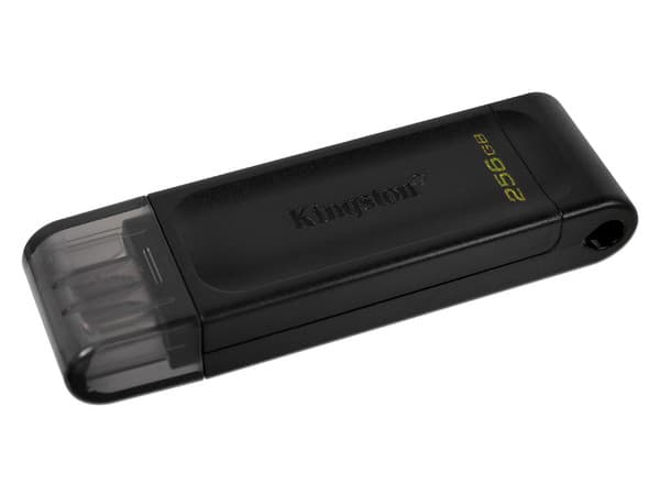 Unidad Flash USB USB-C Kingston DataTraveler 70 de 256 GB.