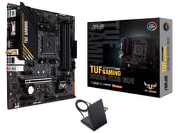 T. Madre ASUS TUF GAMING A520M-PLUS WI-FI, Chipset AMD A520,Soporta: AMD Ryzen 3ra, 4ta y 5ta Generación, Socket AM4,Memoria: DDR4 4866/3600/2133 MHz, 128GB Max,Integrado: Audio HD, Red, USB 3.2, Wi-Fi 5,SATA 3.0 y M.2,Micro-ATX, Ptos: 1xPCIEx1 - imagen 1