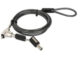 Candado de Seguridad Manhattan 44059 con Llave para Laptops, 1.5m. Color Gris. - imagen 1