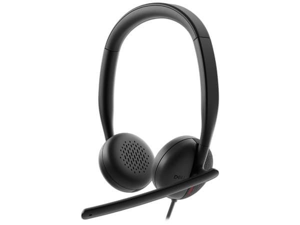 Audífonos Estéreo con micrófono DELL WH3024. Color Negro.