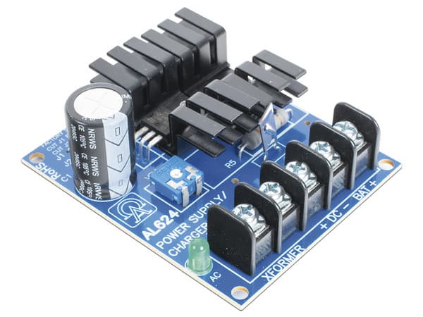 Fuente de Alimentación Lineal ALTRONIX AL-624, Tipo Circuito, Impreso para 6, 12, y 24 VCD con Capacidad de Respaldo basado en Baterías.