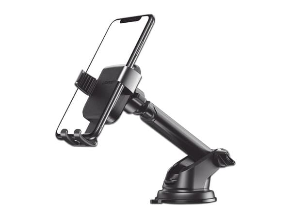 Soporte para Smartphone UGREEN 80871 de 4.7" a 7", Con Ventosa, Diseño de Sujeción en Triangulo, Color Negro.