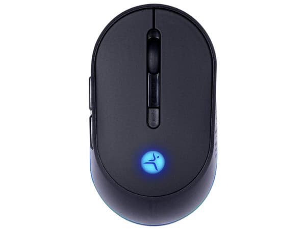 Mouse Inalámbrico Recargable Techzone Thunder TZACMOI24, 3200 DPI, Color Negro.