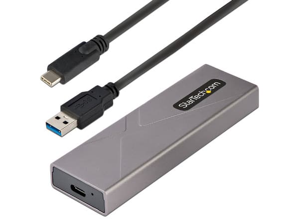 Gabinete Externo Startech para Unidad de Estado Solido NVMe M.2, USB Tipo C 10Gbps, Color Plateado.
