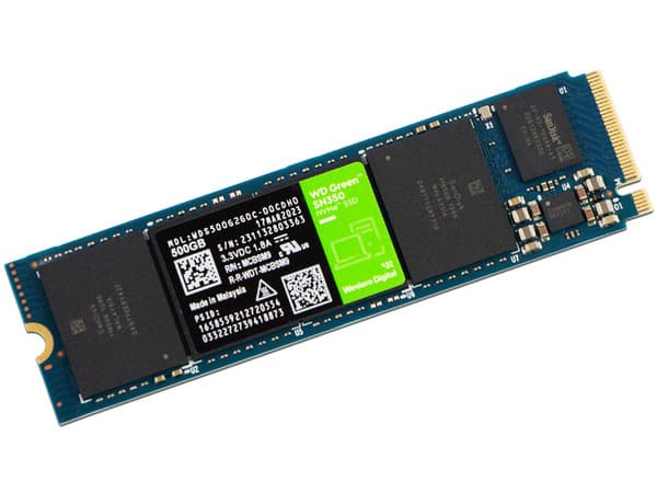 Unidad de Estado Sólido Western Digital Green SN350 de 500GB, M.2 NVMe PCIe 3.0.
