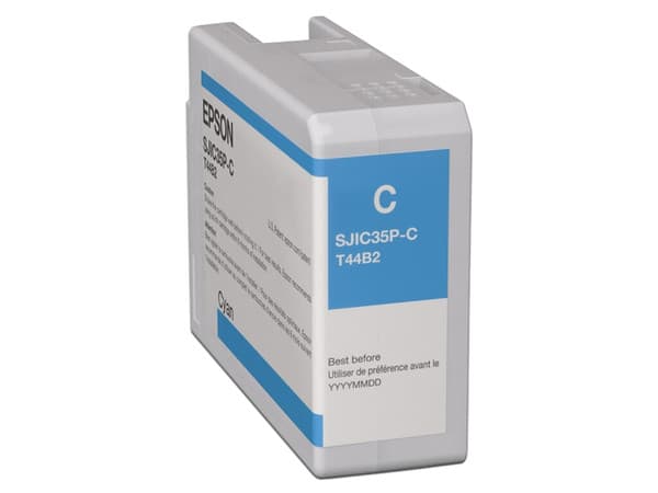 Cartucho de tinta color Cian Epson ColorWorks, modelo: C13T44B220.