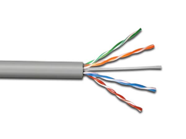 Bobina de cable WAM Cat6 (UTP) Caja con 305m, Gris, 23AWG.