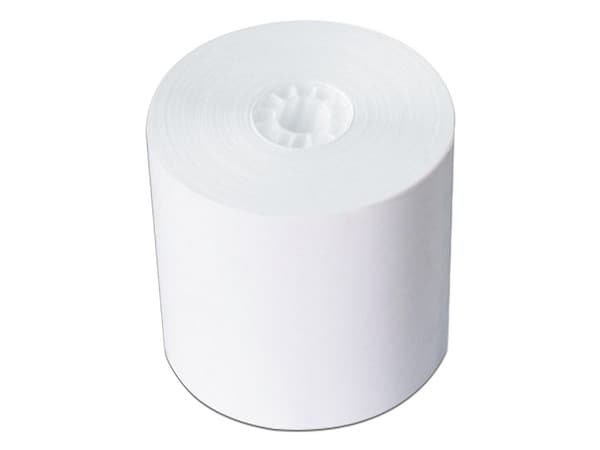 Rollo de papel bond PCM B7670, 76 x 70 mm. Color blanco.