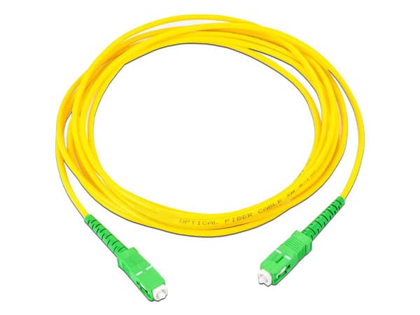 Jumper de Fibra Óptica LinkedPro Monomodo SC/UPC-SC/UPC Simplex de 6 metros, 3mm.