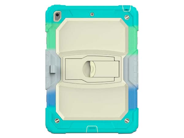 Funda protectora Tekku StandC para iPad 9, 8 y 7 de 10.2", Multi-color Azul.