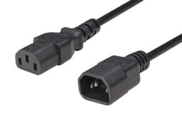 Extensión de cable de alimentación de C14 a C13, 1.8 m. - imagen 1