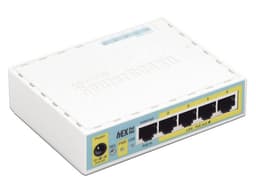 Ruteador MikroTik hEX PoE Lite de 5 puertos Gigabit Ethernet 10/100, Alámbrico, USB, Color Blanco. - imagen 3