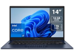Laptop ASUS Vivobook 14: Procesador Intel Core i7 1355U (hasta 5.0 GHz), Memoria de 16GB DDR4, SSD de 1TB, Pantalla de 14" LED, Video UHD Graphics, S.O. Windows 11 Home (64 Bits), Teclado Versión en Inglés. - imagen 1