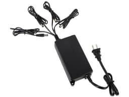 Transformador Dahua de voltaje regulado con 4 Puertos, 12 VDC, Protección de Temperatura, Color Negro. - imagen 1