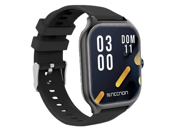 Smartwatch Necnon NSW-101, Bluetooth 5.0, IP67. Color Negro.