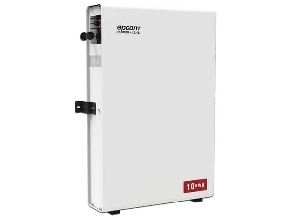 Batería de Litio EPCOM RES20010K, LiFePO4, 10 Kwh, 51.2 Vcc, 200 Ah, Outdoor, Instalación a pared, BMS reforzado, Soporta 15 unidades en paralelo, Alta capacidad de almacenamiento.