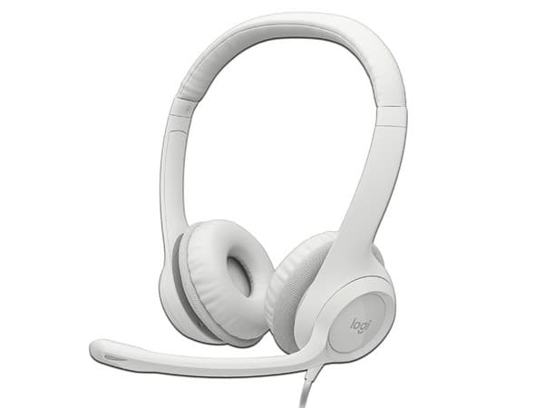 Audífonos con Micrófono Logitech H390, Respuesta de Frecuencia 20-20000Hz, USB. Color Blanco.