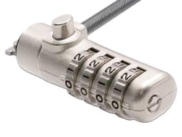 Candado de Seguridad Para Laptops Manhattan, Con Combinación, 1.8m, Color Gris. - imagen 2