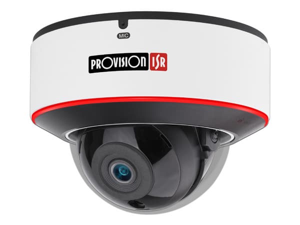Cámara IP Provision ISR DAI-320IPEN-28-V4, Tipo Domo, 2MP, Ir de 20mts, detección de rostros, Lente 2.8mm, PoE, IK10.