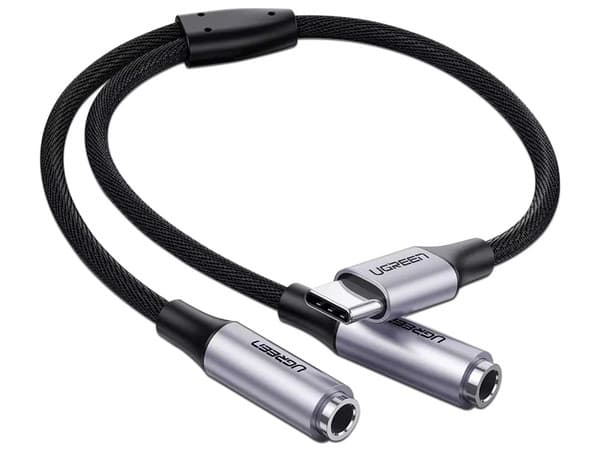 Cable USB-C a Doble 3.5mm UGREEN Universal.