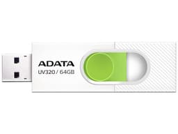 Unidad Flash USB 3.0 ADATA UV320 de 64GB. Color Blanco/Verde. - imagen 1