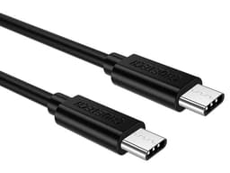 Cable de Datos CHOETECH, USB-C a USB-C (M-M), 3 M, 60W, 3Amp, Universal. Color Negro. - imagen 1