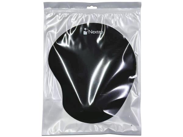 Mouse Pad Nextep Ergonómico con Gel en Color Negro, Empaque Blister