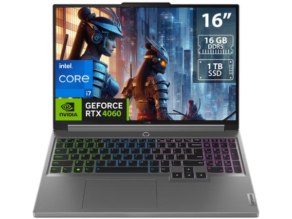 Laptop Gamer Lenovo Legion 5:
Procesador Intel Core i7 14650HX (hasta 5.2 GHz),
Memoria de 16GB DDR5,
SSD de 1TB,
Pantalla de 16" LED, WQXGA (2560x1600), 165Hz,
Video NVIDIA GeForce RTX 4060 8GB GDDR6,
Teclado Retroiluminado,
S.O. Windows 11 Home.