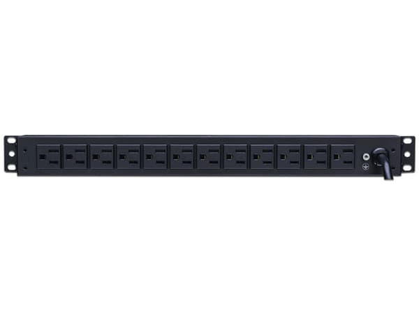 PDU Barra multicontacto CyberPower con 12 salidas para montaje en bastidor vertical 1U.