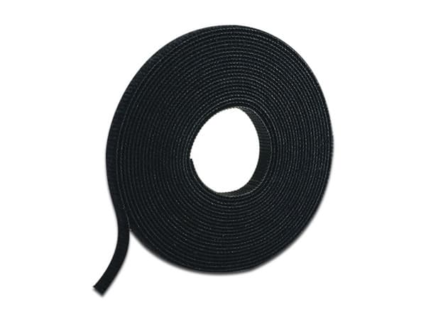 Cintillo Tak-Ty de gancho y felpa en rollo, longitud de 15 pulgadas.